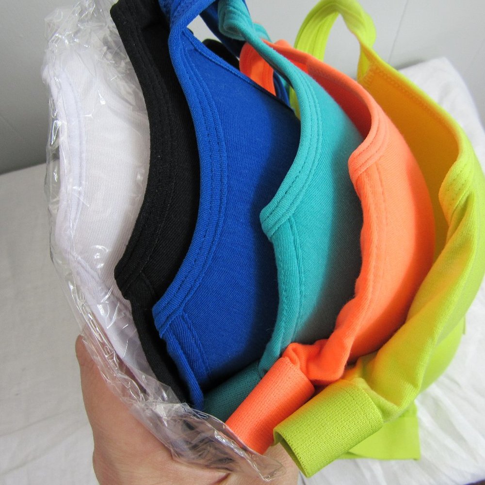 6 Viola's 34C sports bra's racerback multi color. - Picture 4 of 4